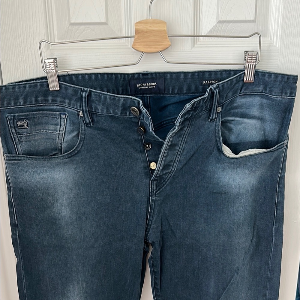 Scotch & Soda Blauw RALSTON Men's Blue Jeans S36W 34L